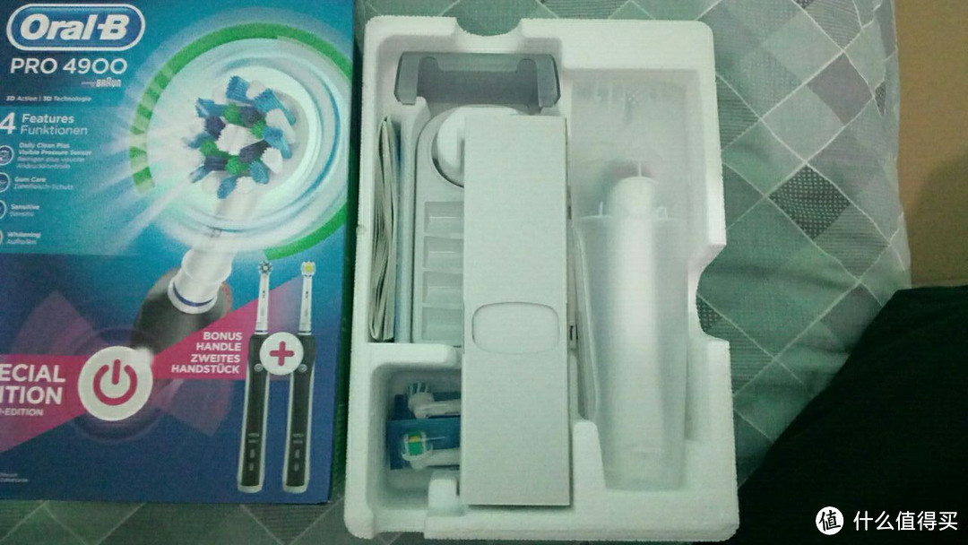 #原创新人#英亚海外购 Braun  博朗 欧乐 Oral-B  Pro 4900电动牙刷开箱晒贴