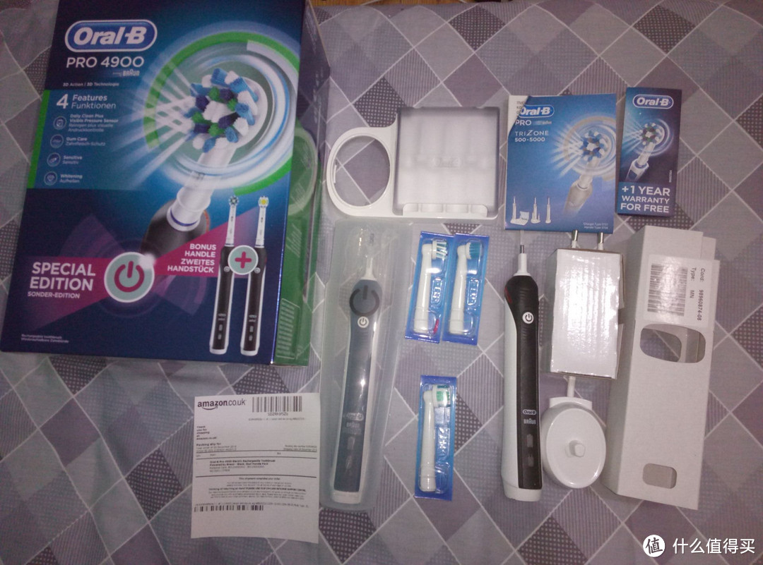 #原创新人#英亚海外购 Braun  博朗 欧乐 Oral-B  Pro 4900电动牙刷开箱晒贴