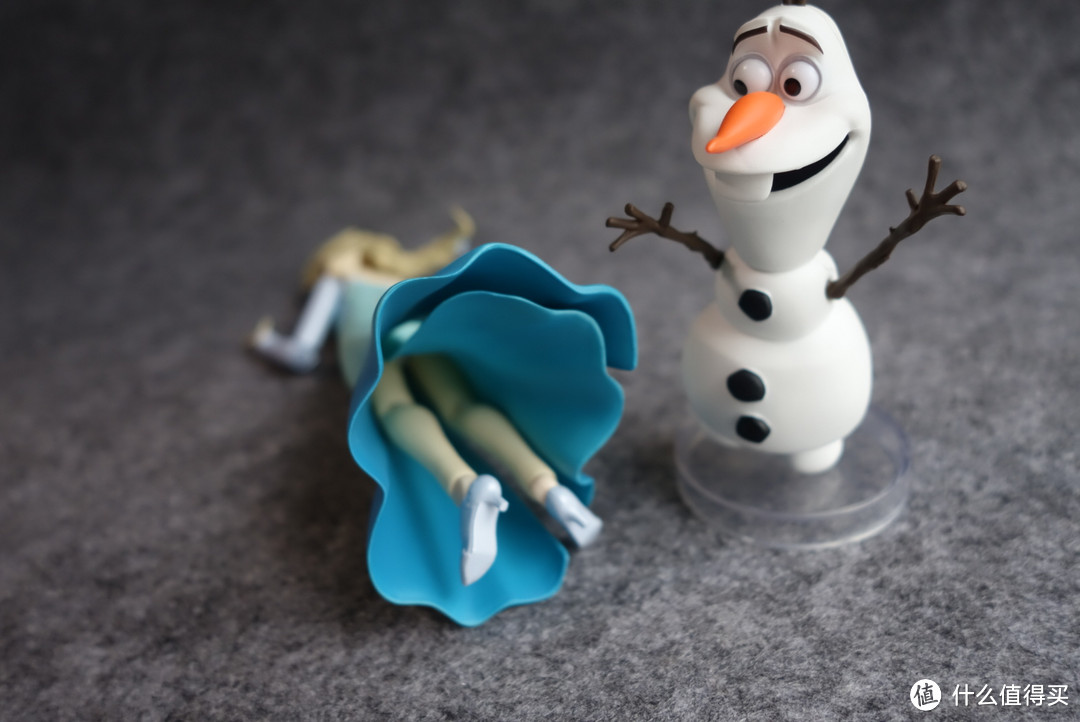 #本站首晒# Let it go~ FIGMA 冰雪奇缘 爱尔莎&雪宝 涂装可动模型（多图）