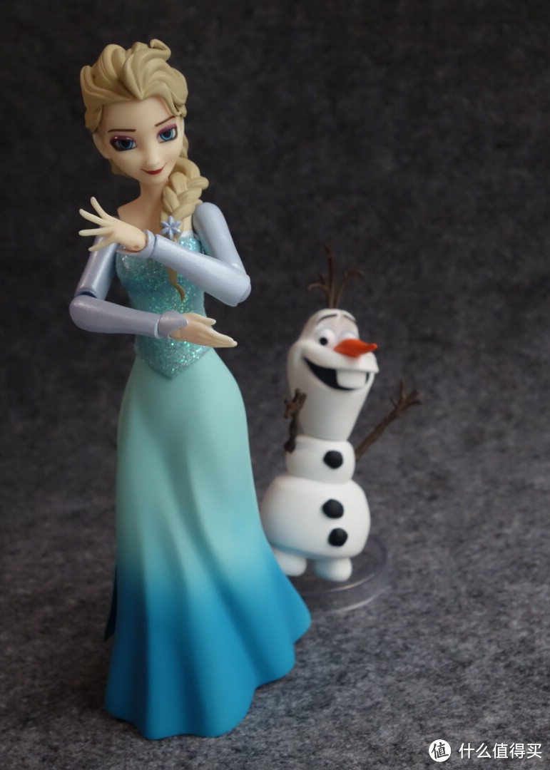 #本站首晒# Let it go~ FIGMA 冰雪奇缘 爱尔莎&雪宝 涂装可动模型（多图）