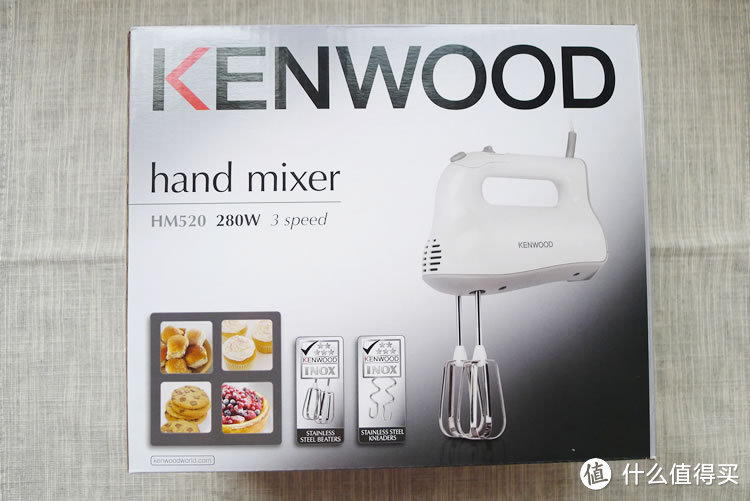 #本站首晒#厨师机太贵？不如试试能揉面的 KENWOOD 凯伍德 HM520 电动打蛋器