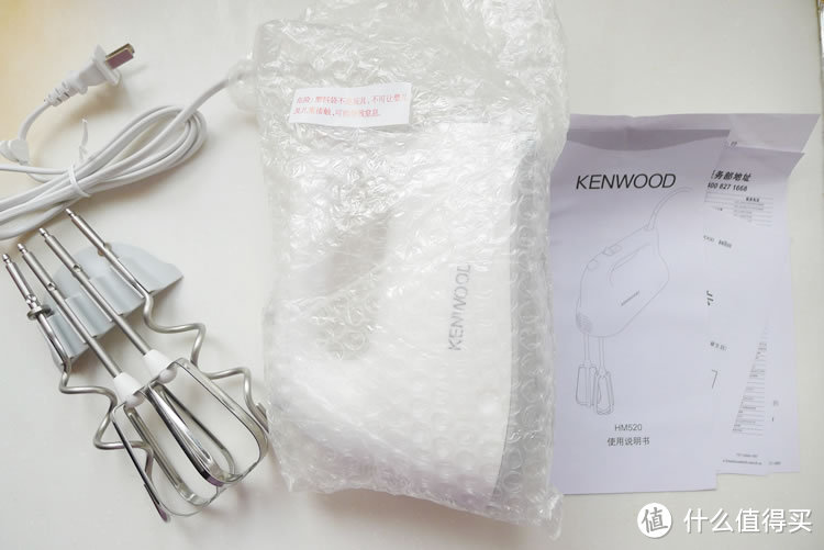 #本站首晒#厨师机太贵？不如试试能揉面的 KENWOOD 凯伍德 HM520 电动打蛋器