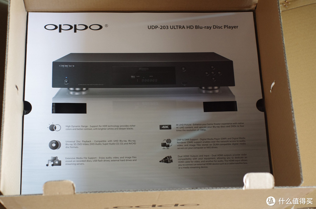 #首晒# 国货骄傲：OPPO 旗舰级 UDP-203 蓝光播放器