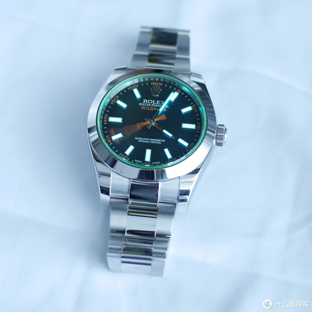 入手ROLEX 劳力士 Milguass 绿玻璃116400GV