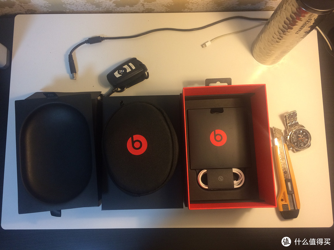 新春礼物----Apple活动的Beats 骚红 Solo3 Wireless 头戴式耳机 开箱流程