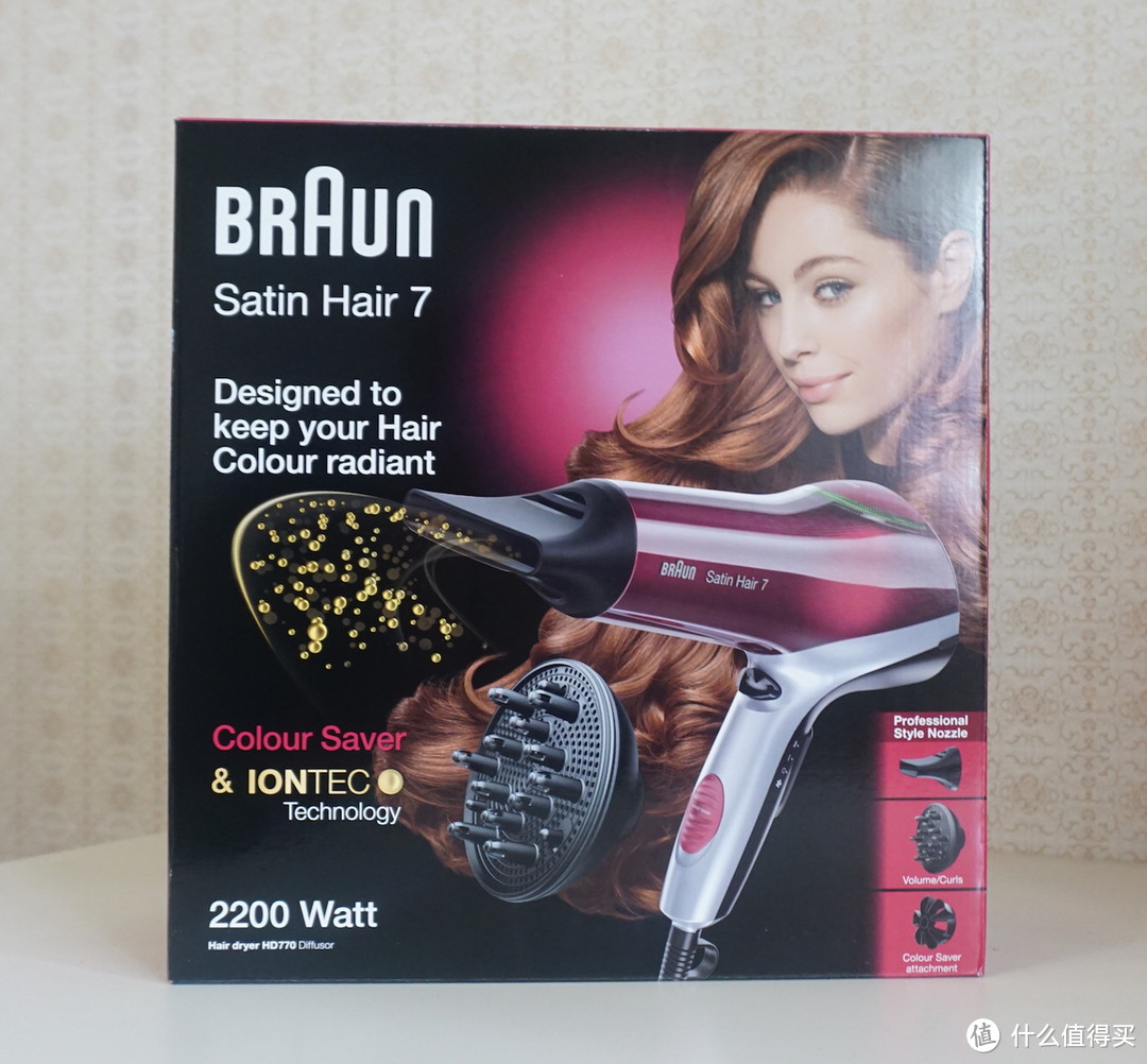 造型党的利器-Braun 博朗satin hair7 HD770 炫色离子电吹风