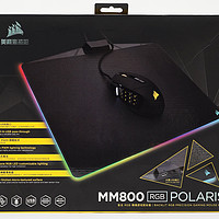 美商海盗船 MM800 RGB POLARIS 幻彩游戏鼠标垫外观展示(灯带|厚度|接口|包边)