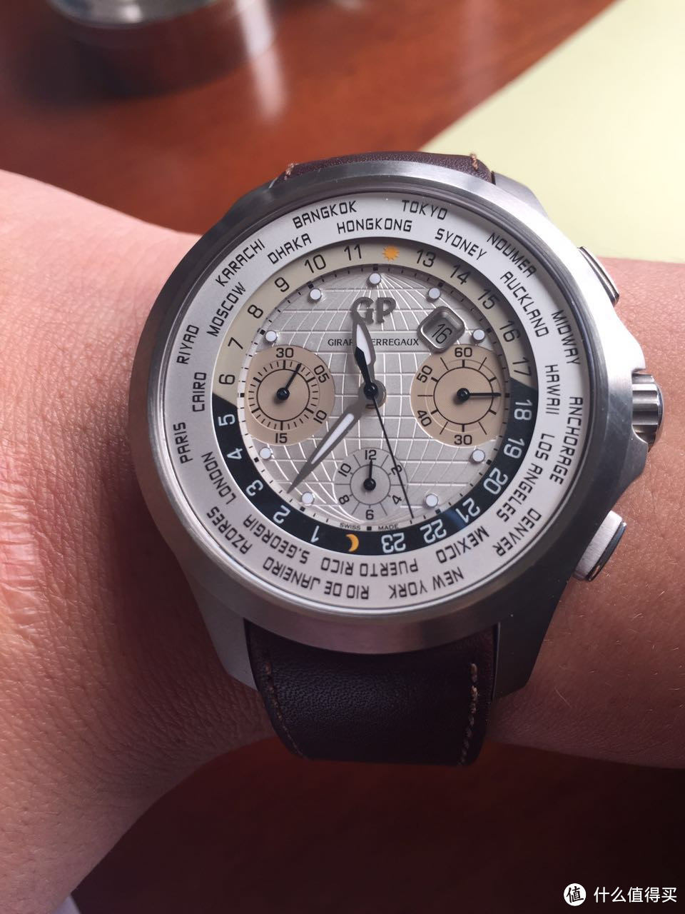 #本站首晒# 什么值得买带我去疯狂——网购的最贵商品 Girard-Perregaux 芝柏 49700 男士手表