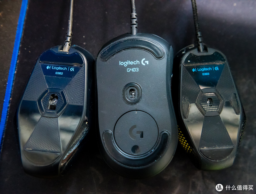 哗哗哗：Logitech 罗技 G403 RGB鼠标 开箱体验 对比G303 G302