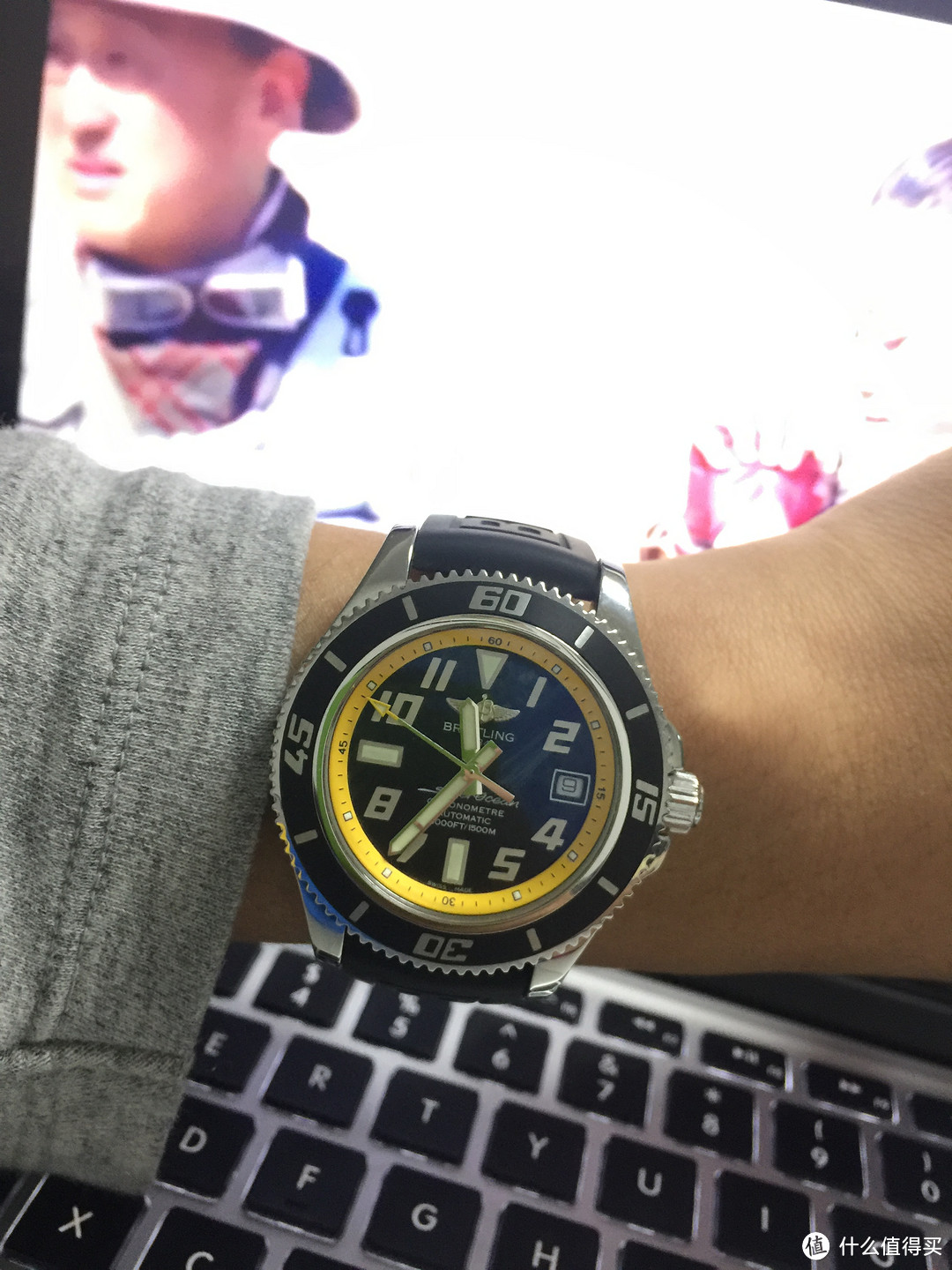 #原创新人# Breitling 百年灵 超级海洋 男款机械手表 入手