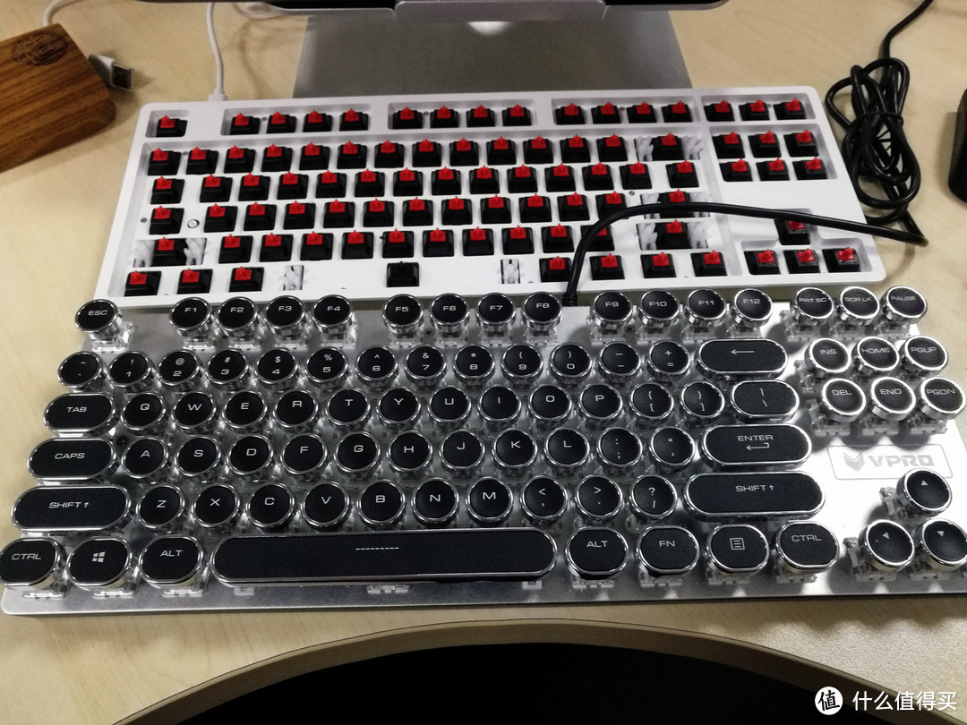 MagicForce 魔蛋 87键复古打字机键帽