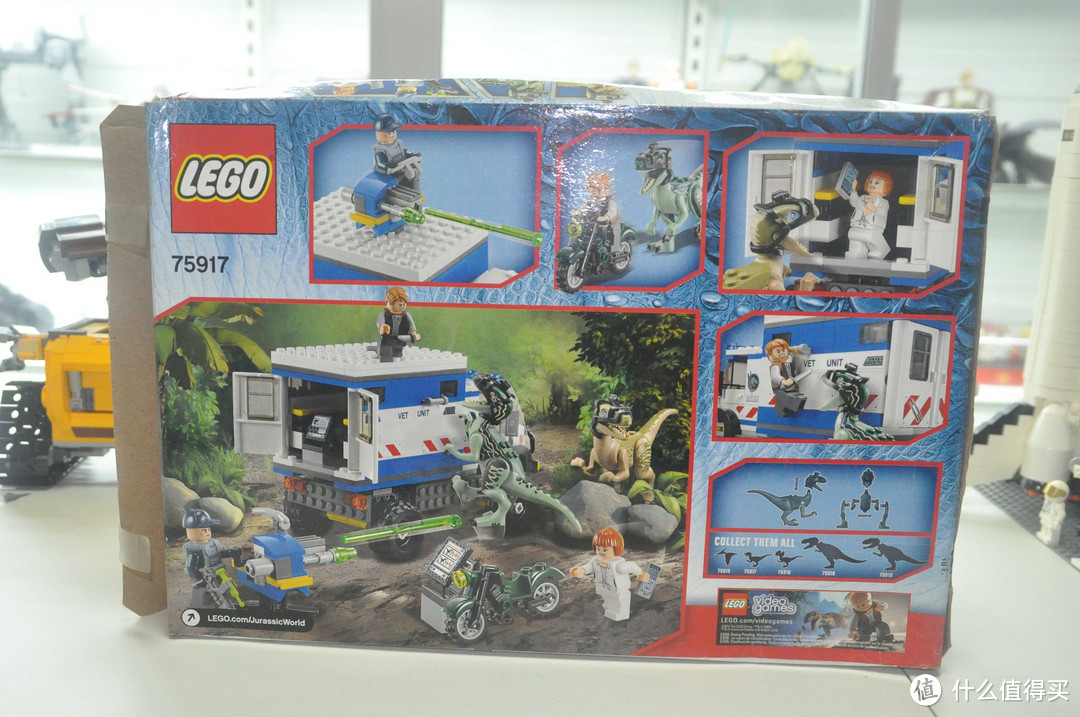 LEGO 乐高 Jurassic World 侏罗纪世界系列 75917 迅猛龙暴走