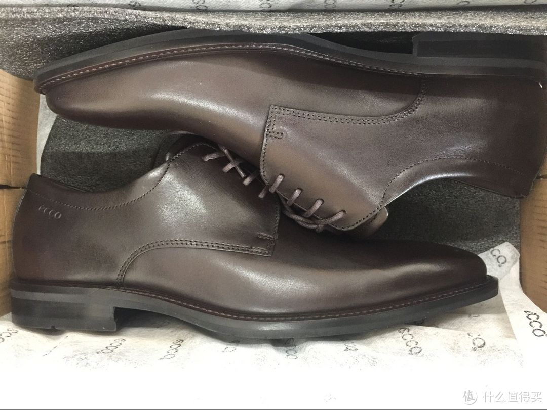 Shoebuy购入：ECCO Faro Plain Toe Tie 系列皮鞋 开箱体验