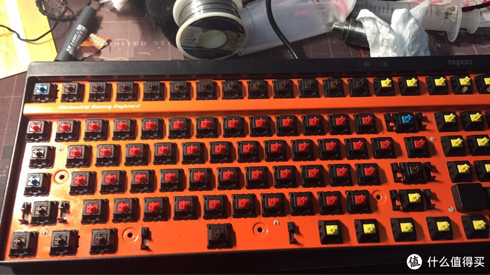 服役2年终升级：RAPOO 雷柏 V500 机械键盘 换轴美颜记