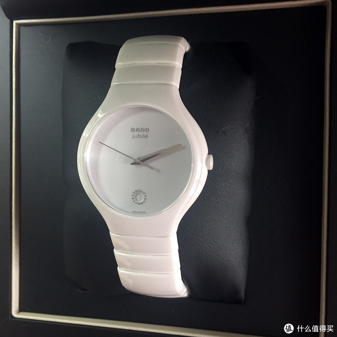 #原创新人#本站首晒#RADO 雷达 True Jubile R27695722 女款陶瓷时装腕表