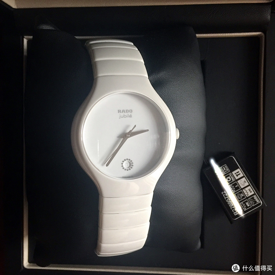 #原创新人#本站首晒#RADO 雷达 True Jubile R27695722 女款陶瓷时装腕表