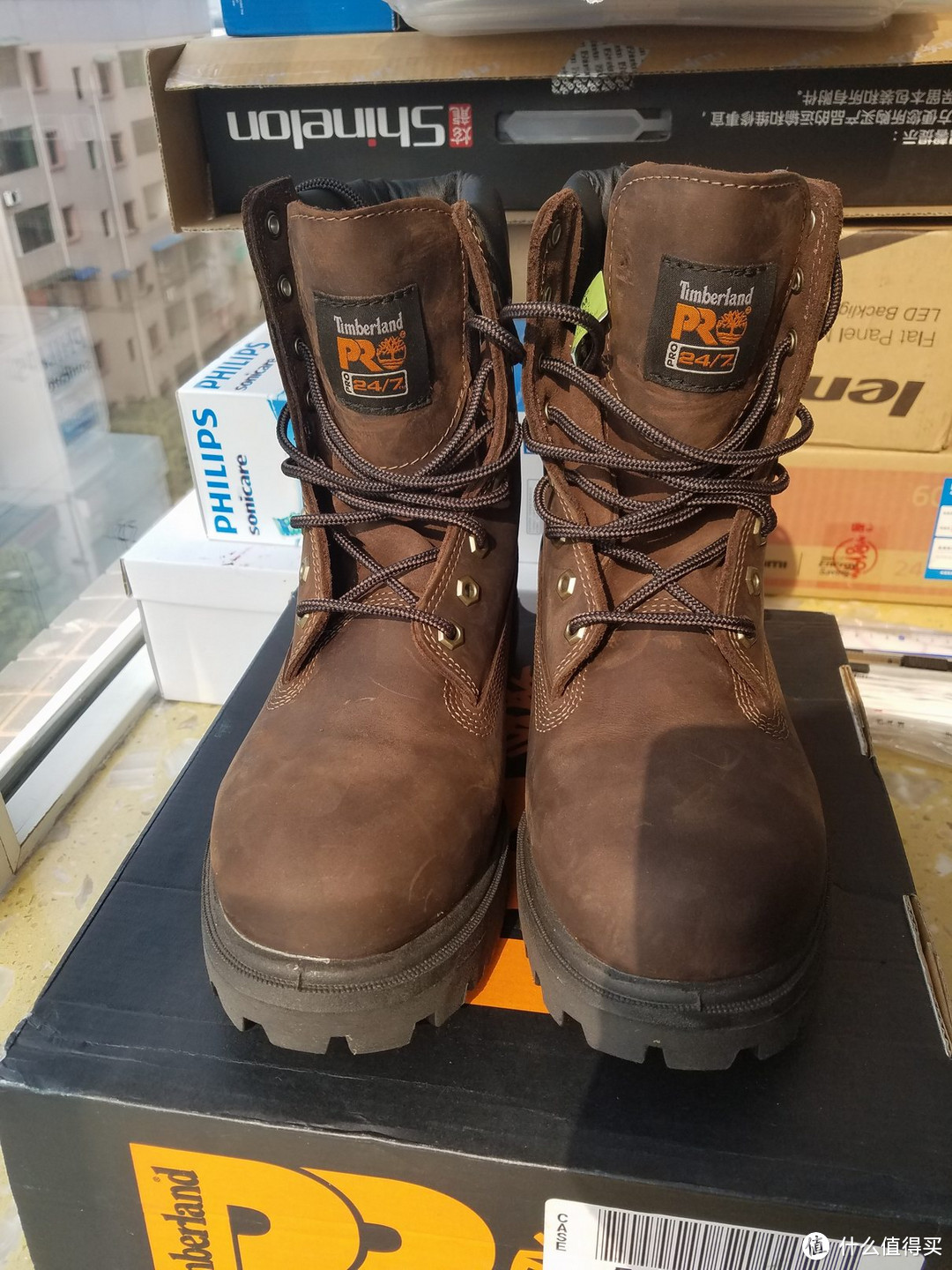 套装凑齐 ：Timberland 添柏岚 Pro 直连式 8英寸 防水工装靴