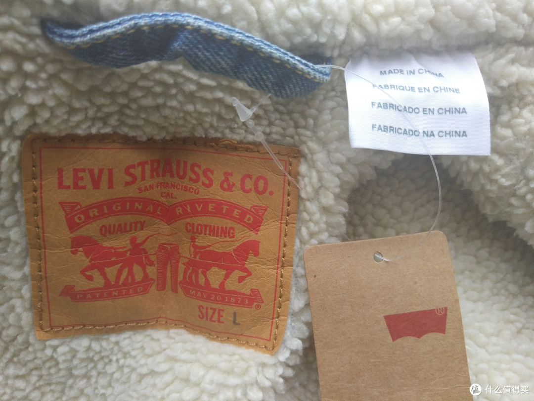 #原创新人# 心血来潮的情侣装 — Levi's 李维斯 男款仿羊绒牛仔夹克 晒单