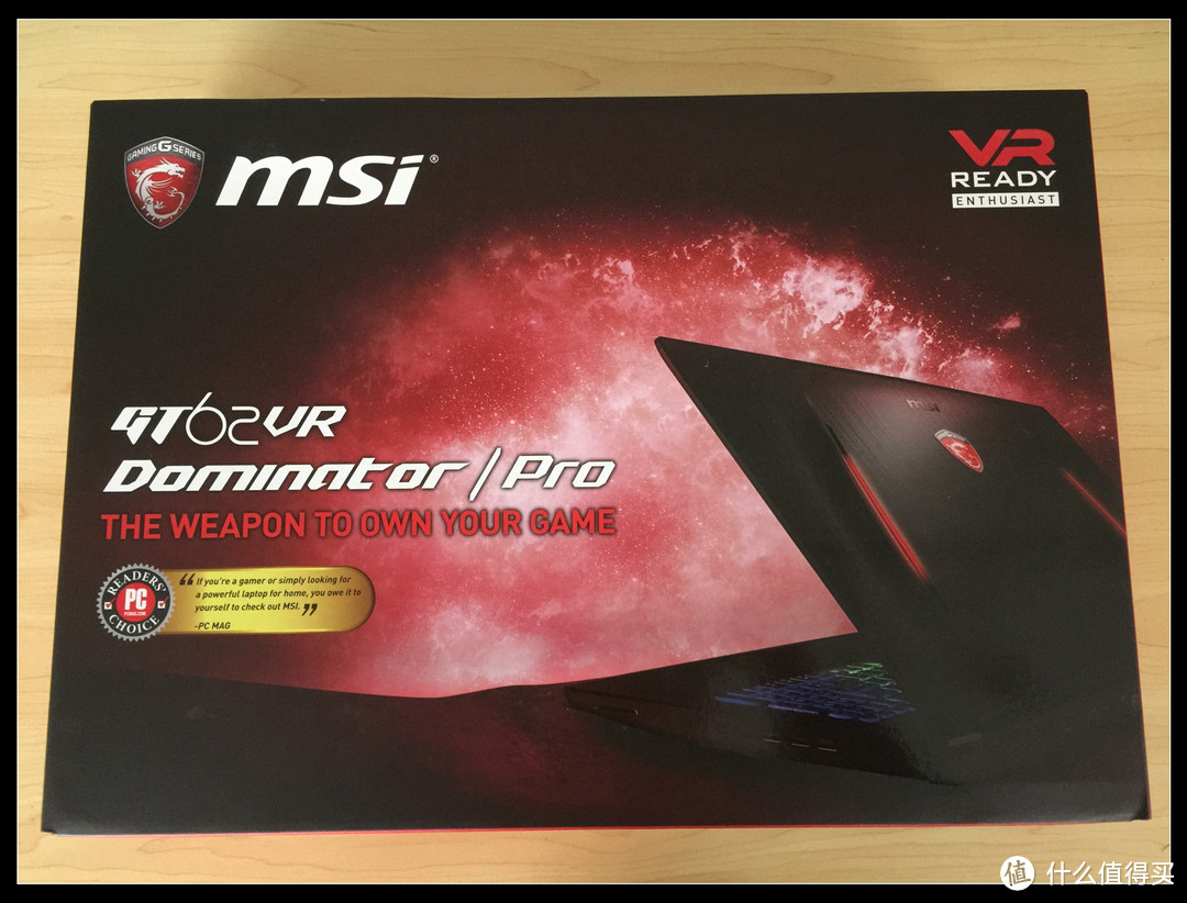 #本站首晒# MSI 微星 GT62VR笔记本电脑 新春伪开箱