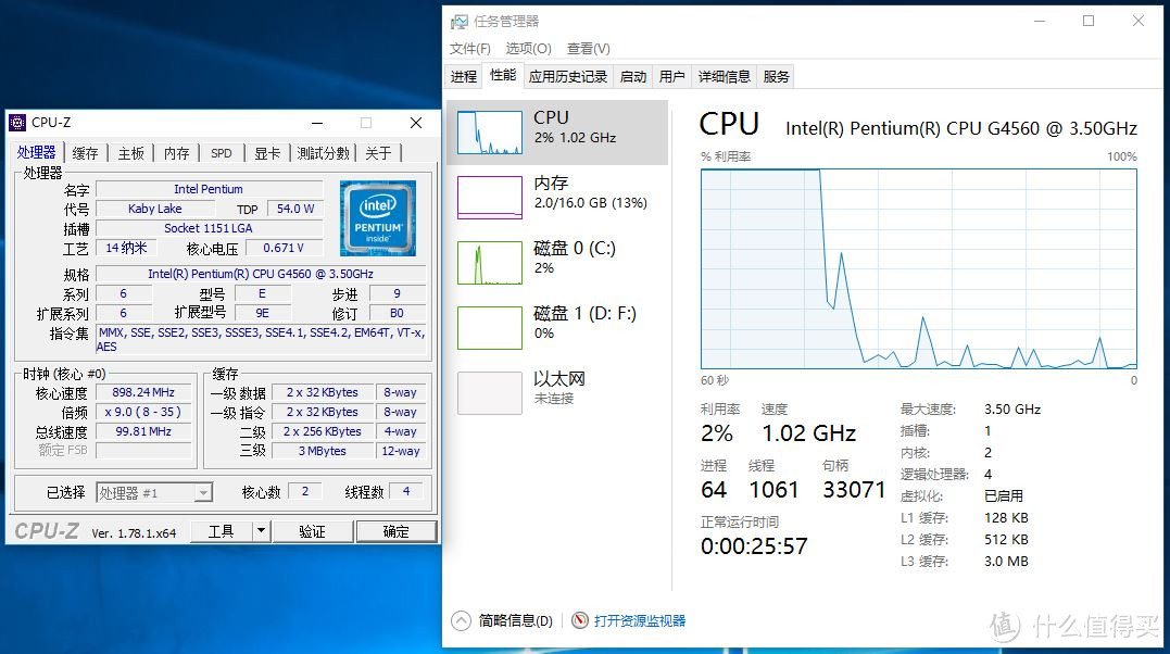 Intel 英特尔 G4560 CPU 开箱&对比G4400初步测试