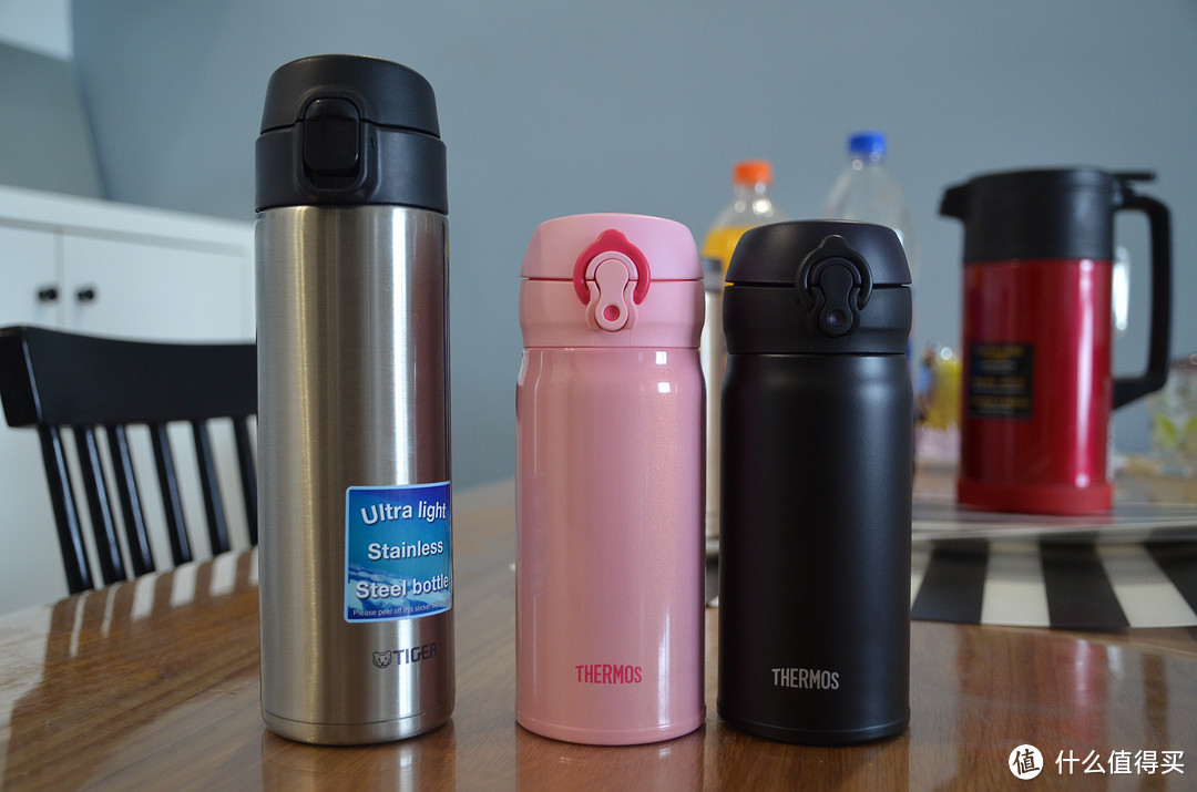 THERMOS 膳魔师 高真空不锈钢保温杯 JNL-352 350ml 粉色+黑色