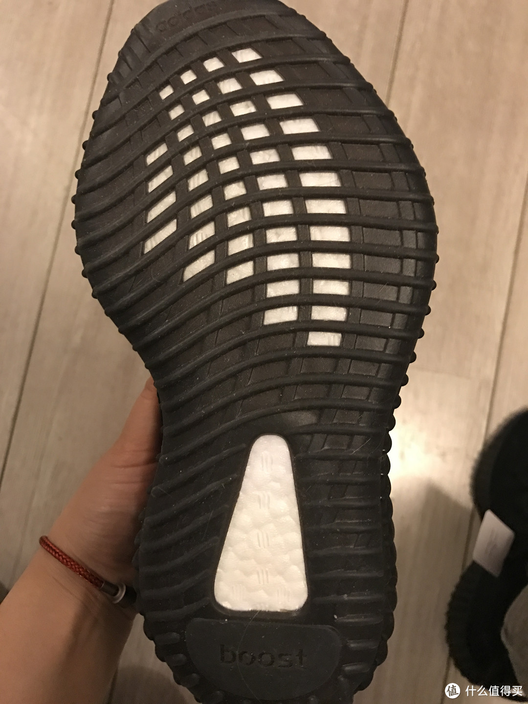 #原创新人#Adidas 阿迪达斯 Yeezy Boost 350 V2 黑红 CP9652 开箱