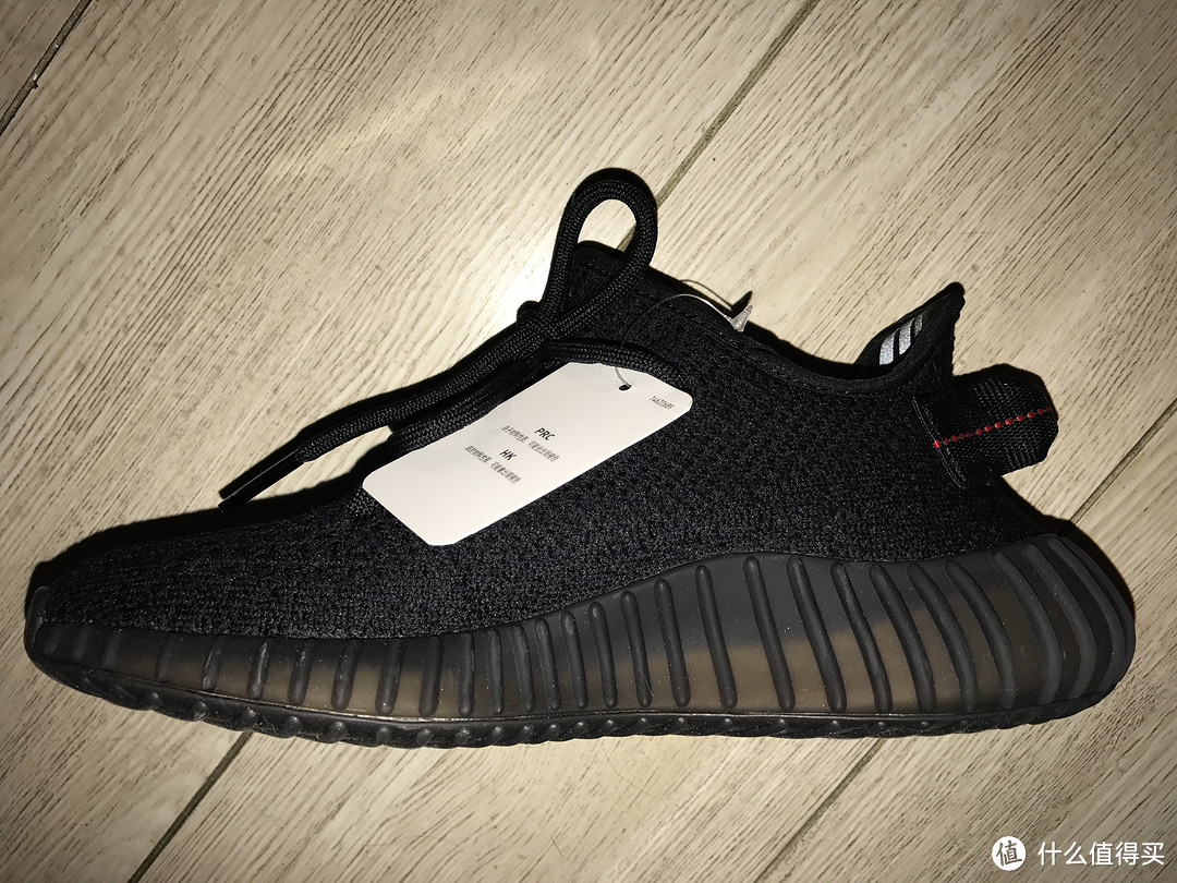 #原创新人#Adidas 阿迪达斯 Yeezy Boost 350 V2 黑红 CP9652 开箱