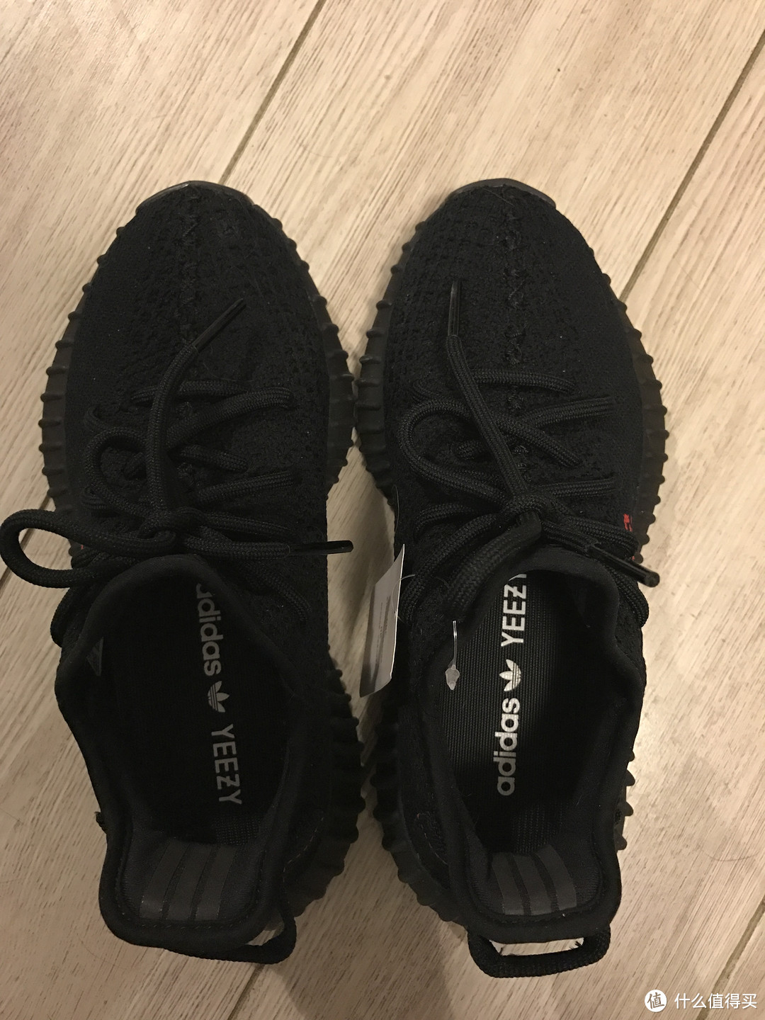 #原创新人#Adidas 阿迪达斯 Yeezy Boost 350 V2 黑红 CP9652 开箱