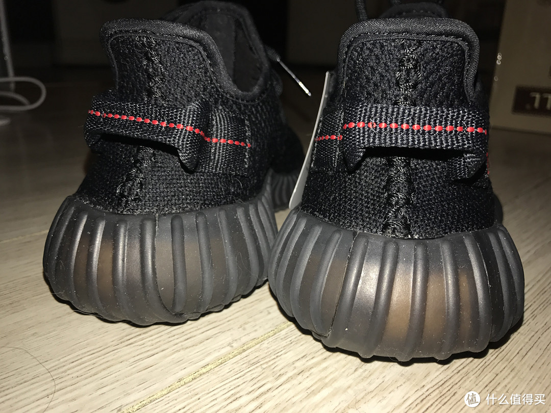 #原创新人#Adidas 阿迪达斯 Yeezy Boost 350 V2 黑红 CP9652 开箱