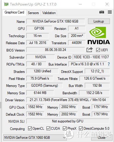 5年老爷机升级铭瑄GTX1060 JetStream再战wow