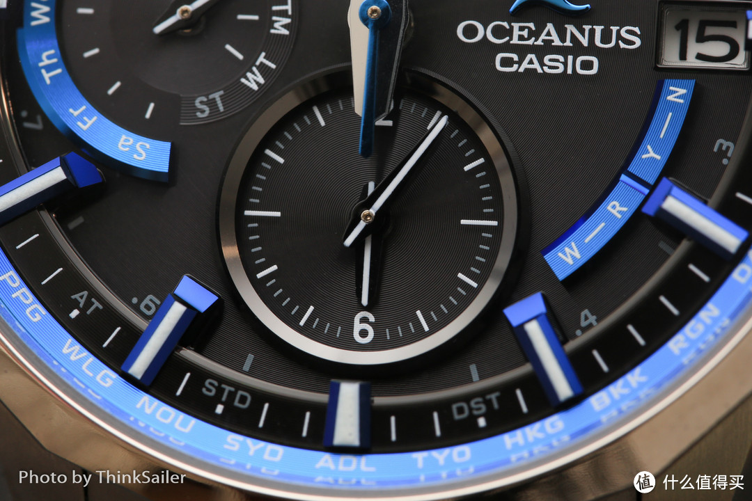 #原创新人#心中期待已久的一抹蓝色，CASIO 卡西欧 海神OCEANUS OCW-S3000 男表