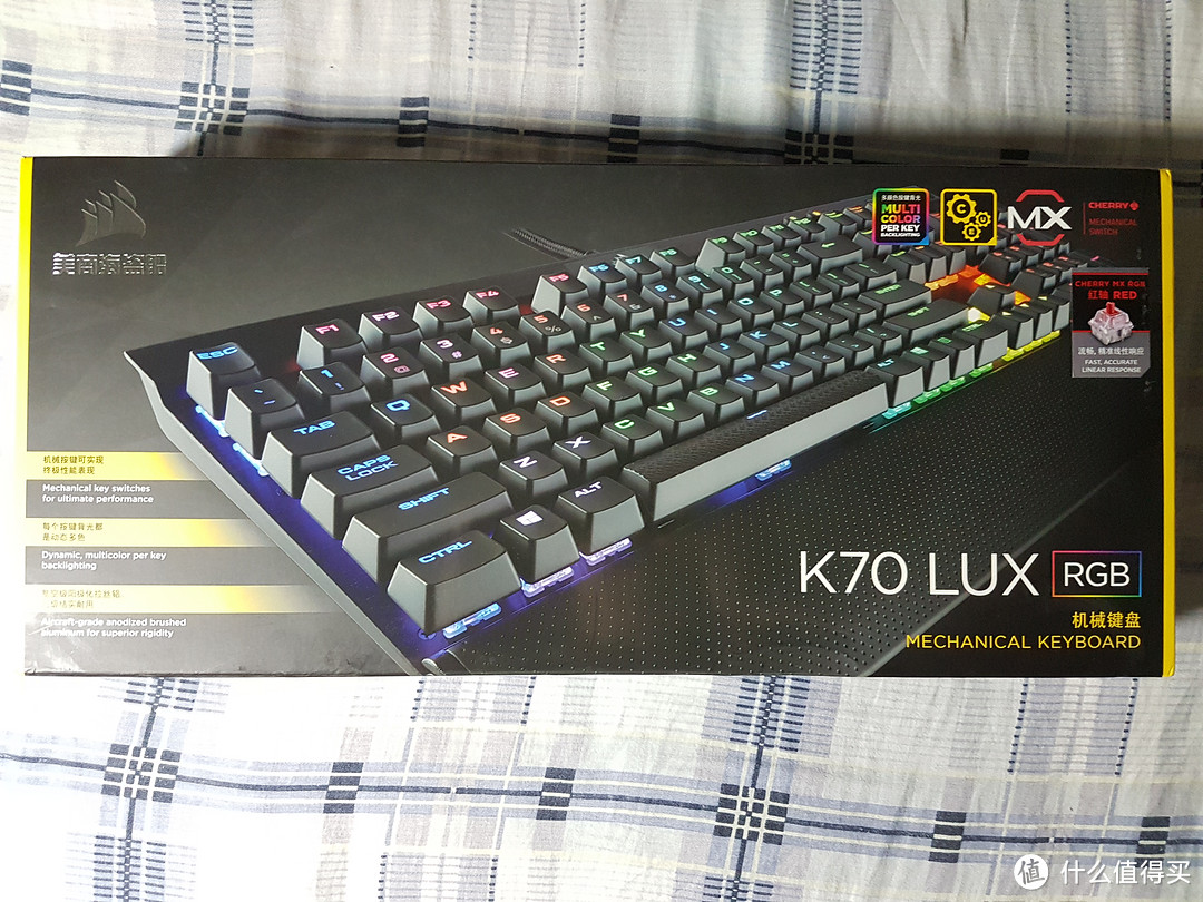 上了*级贼船——CORSAIR 美商海盗船 K70 RGB LUX键盘（附视频）