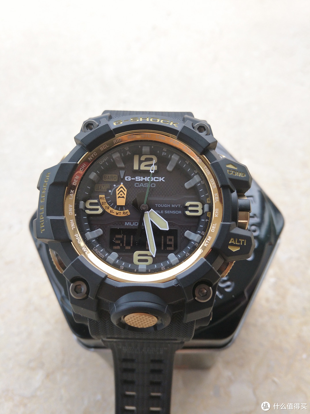 #情人礼#CASIO 卡西欧 泥王---G-SHOCK系列 GWG-1000GB 运动腕表