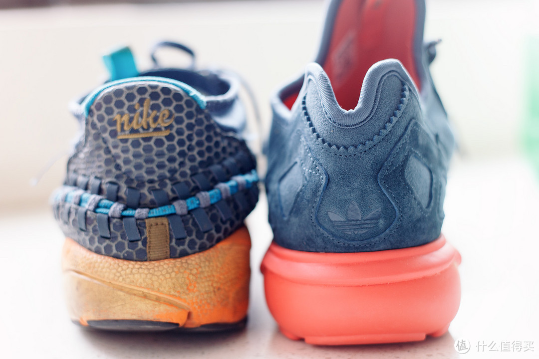 买大了半码的 adidas 阿迪达斯 Tubular Runner 休闲运动鞋 对比 Nike 耐克 woven