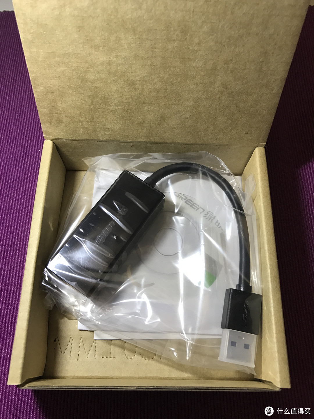 绿联 USB3.0 转RJ45千兆网线接口 开箱