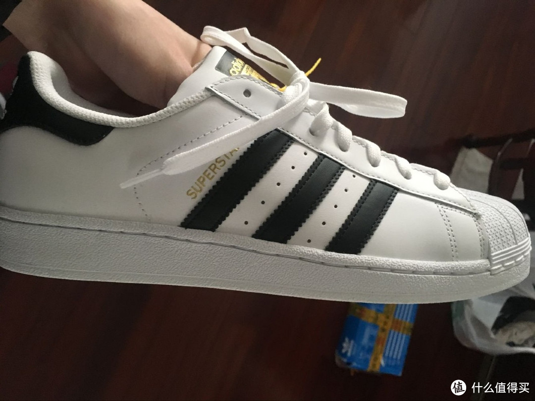 情人节大妈666奖：adidas 阿迪达斯 三叶草super star经典贝壳头金标板鞋