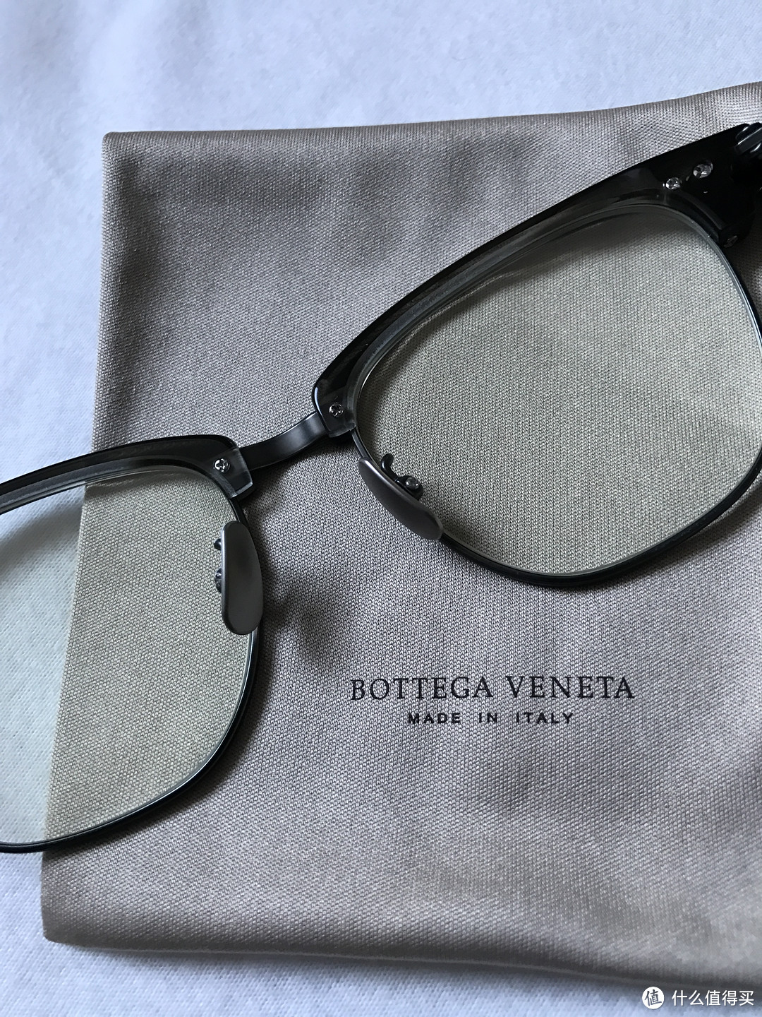 #本站首晒# 买不起钱包就买眼镜吧--Bottega Veneta 317 F/S 镜架晒单