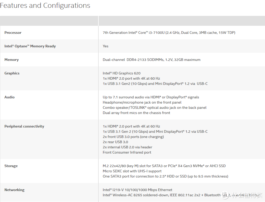 Intel NUC7I3BNH 第七代NUC，开箱使用及简评