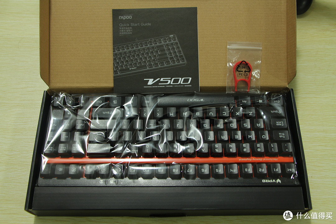 年轻人的第一款机械键盘——Rapoo V500 机械黑轴键盘 晒单