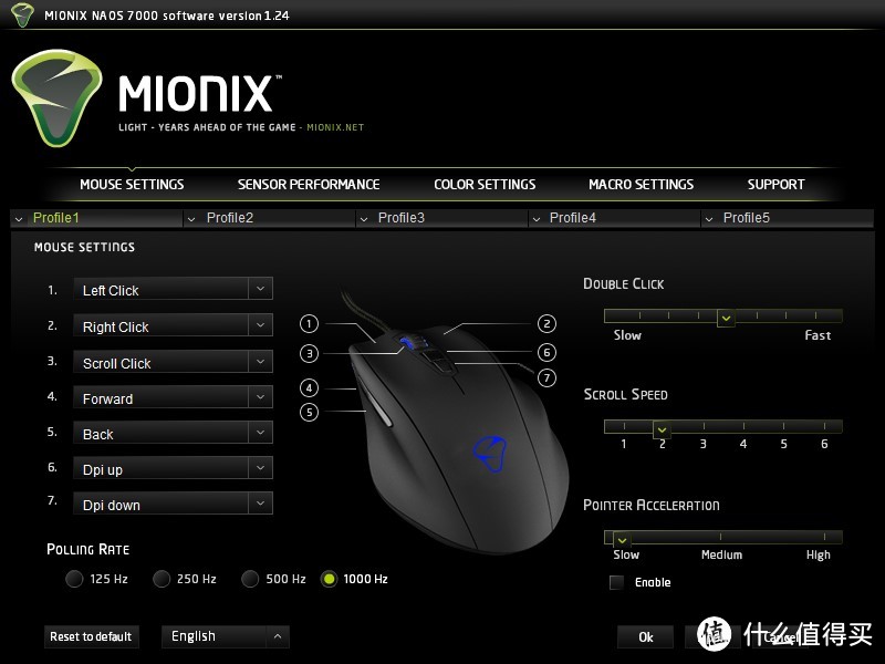 #本站首晒#瑞典设计的小众鼠标，Mionix Naos 7000评测及驱动解析