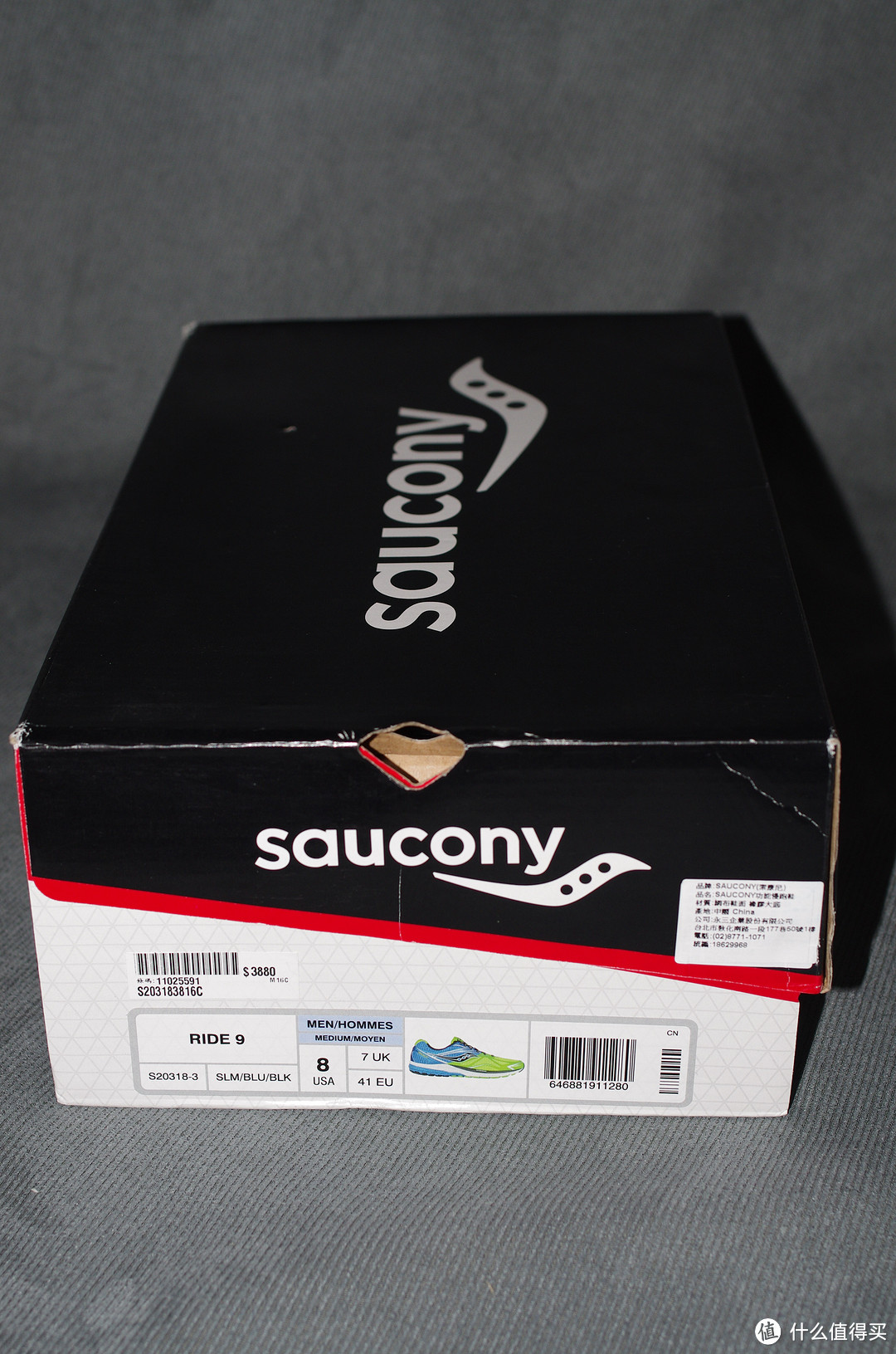 就是要“弹弹弹”：Saucony 圣康尼 RIDE 9 S203181 男款次*级避震跑鞋 简评