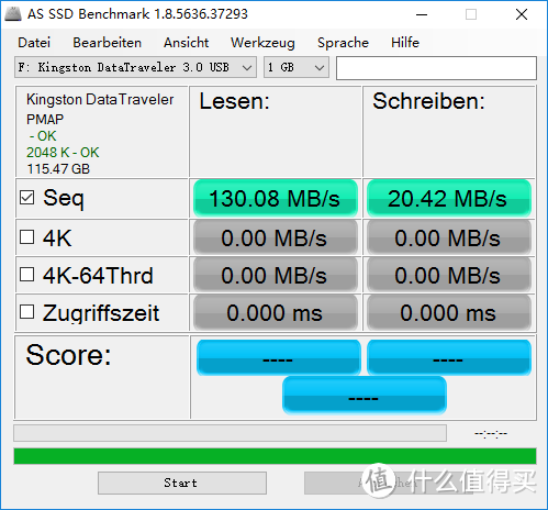 简直学生福音——Kingston 金士顿 DTMC3 128GB USB3.1 迷你U盘测试