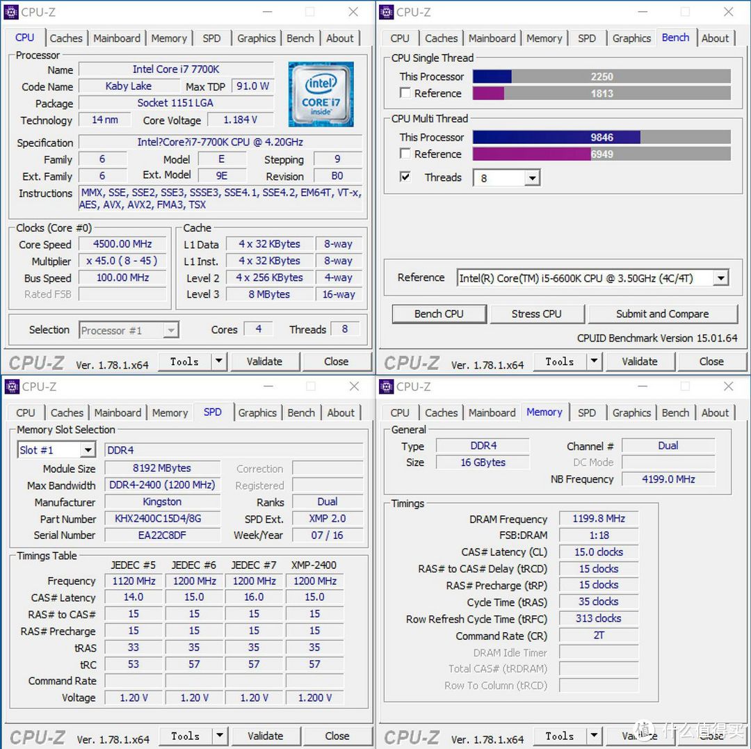 ITX升级记：I7 7700K/金士顿Fury DDR4/铭瑄GTX1050Ti/酷冷冰神G 装机分享