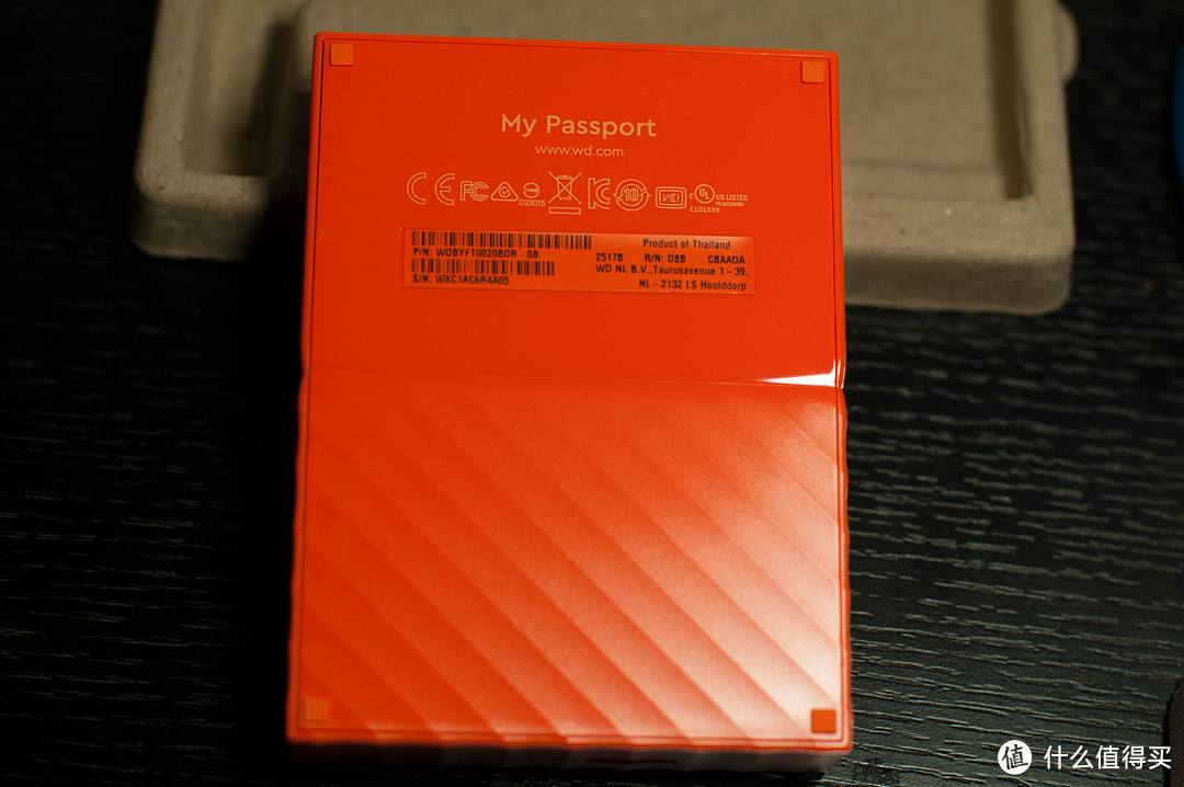 备份用--WD 西部数据 New My Passport 2TB 移动硬盘 晒物