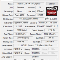蓝宝石 RX470D 4G D5 ITX白金版 游戏显卡性能测试(CPU|主板|内存|驱动)