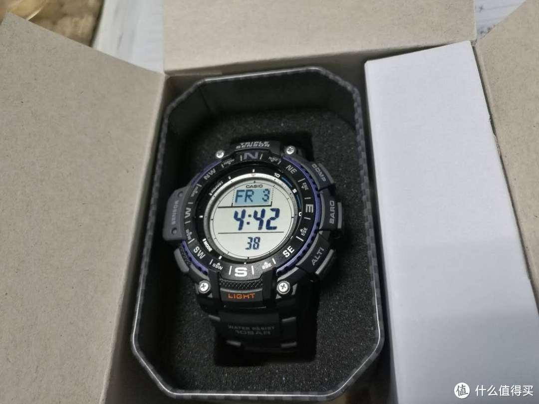 低价不廉价 — CASIO 卡西欧 SGW-1000-1ACR 男士户外运动手表