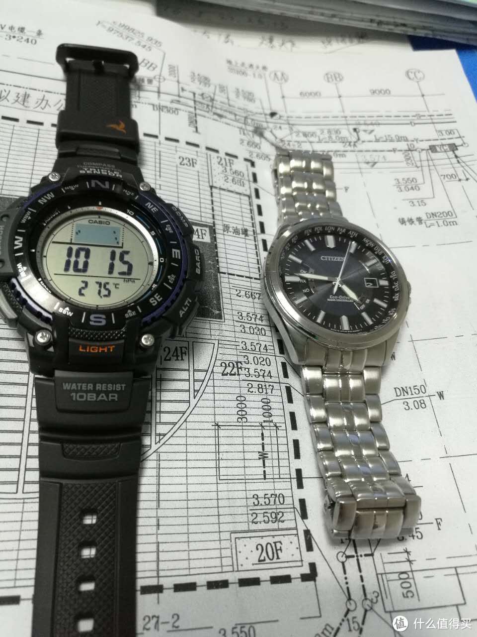 低价不廉价 — CASIO 卡西欧 SGW-1000-1ACR 男士户外运动手表