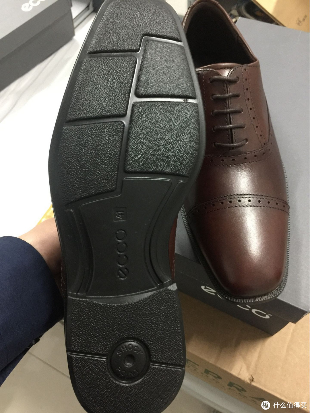 STP购入的又一双 ecco 爱步 Edinburgh 系列商务皮鞋