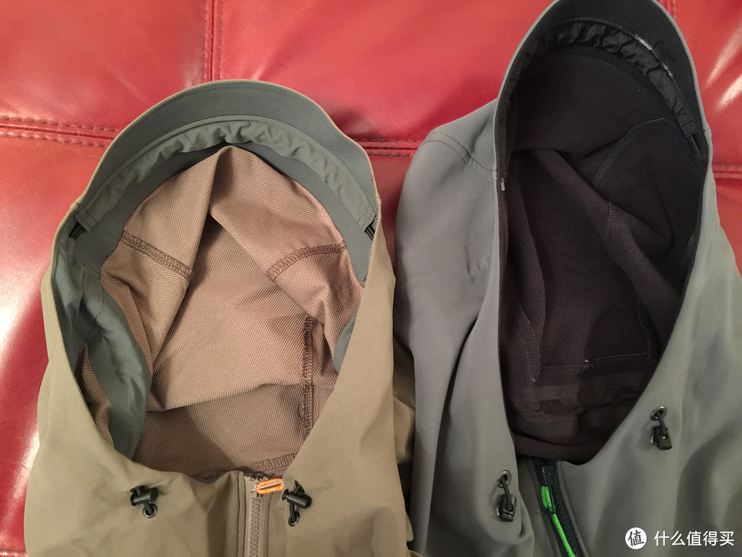 Arc'teryx 始祖鸟 Gamma MX 与 Gamma LT 男款防风软壳 对比