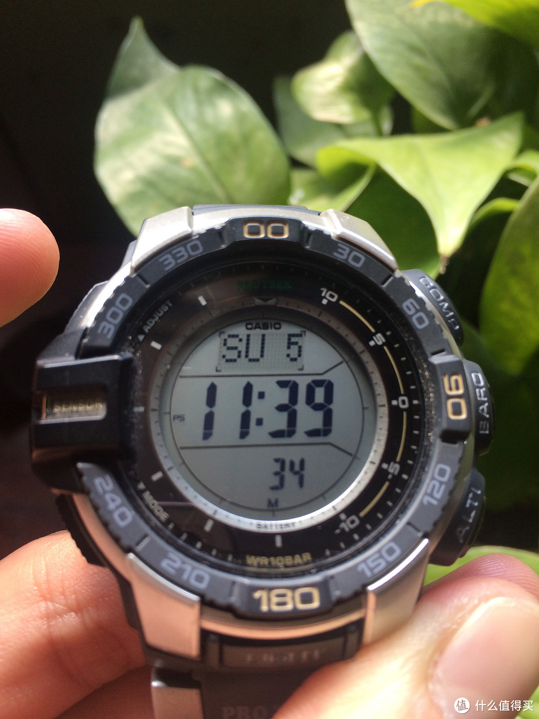 人生第一块登山表：CASIO 卡西欧 Pro Trek PRG-270D-7DR 太阳能登山表